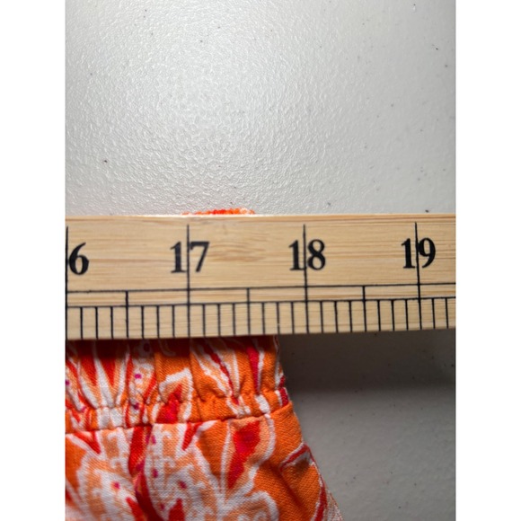 LOFT NWT Orange Paisley Bandana Print Cotton Blend Lined Skirt XL Summer $70 - Picture 7 of 9